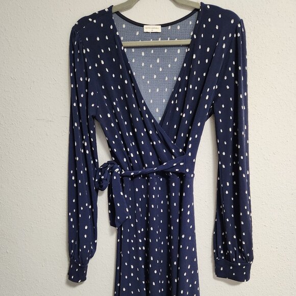 Petite Assembly Long Sleeve Wrap Midi Dress Size MP - Picture 1 of 5